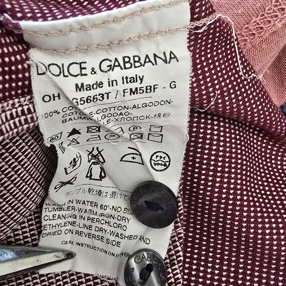 Vintage Dolce & Gabanna Gold Men's Button Down Shirt Size 40 - Picture 8 of 8